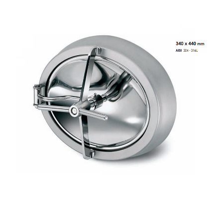 Люк овальный размеры 340х440