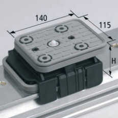 Блочная присоска VCBL-K1 140x115 с нажимным клапаном